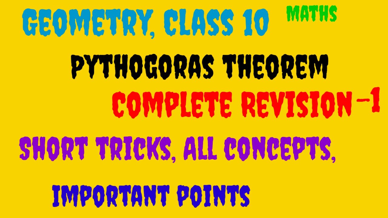 Class 10 th,  Geometry | Important Points & All Concepts With Short Tricks | @ educational stream |
