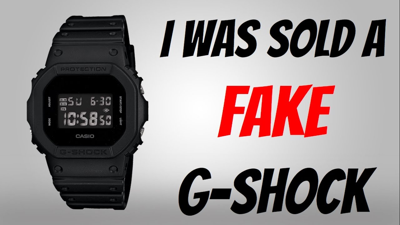 I was sold a FAKE G-Shock - DW5600BB-1
