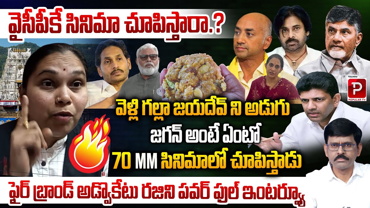 Advocate Rajini strong words on MP Pemmasani, MLA Madhavi and Galla Jayadev over Ambati Arrest