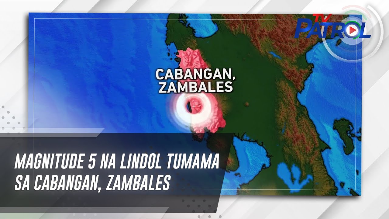 Magnitude 5 na lindol tumama sa Cabangan, Zambales | TV Patrol