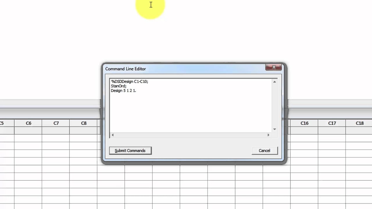 Definitive Screening Designed (DSD) Experiment App for Minitab 17