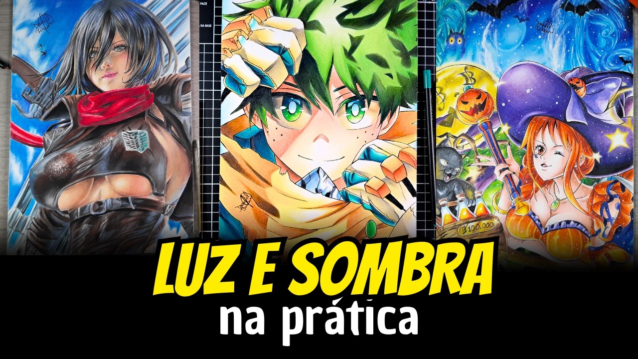 Aprenda Luz e Sombra - Aula de Pintura Gratuita do Meu CURSO de DESENHO