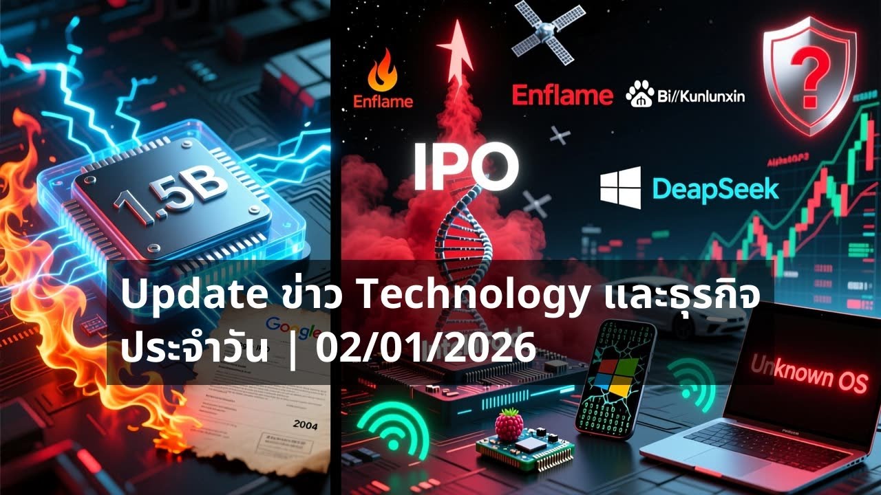 Daily📌Update ข่าว Technology และธุรกิจ ประจำวัน | 02/01/2026