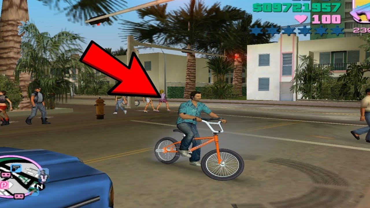 Tommy Đi Xe Đạp Biểu Diễn Những Pha Mạo Hiểm - Bình Luận GTA VICE CITY - Mod Xe Đạp