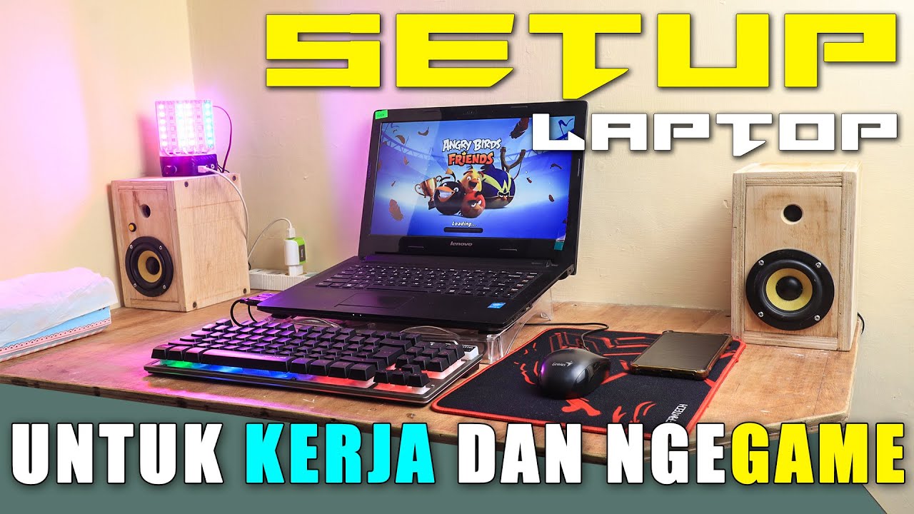 Ini dia setup laptop minim budget versi udinmaker | Laptop desk
