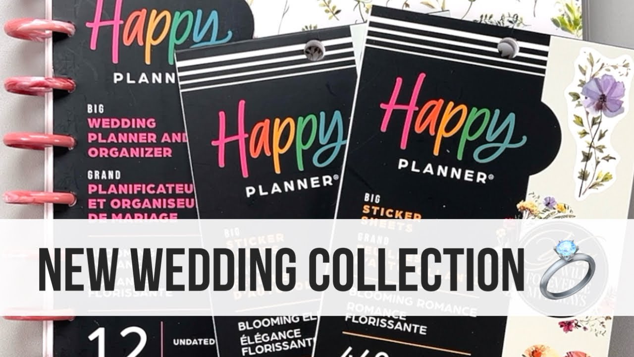 NEW! Happy Planner Wedding Collection - Winter 2023 Release - Planner & 2 Sticker Books Flip Through