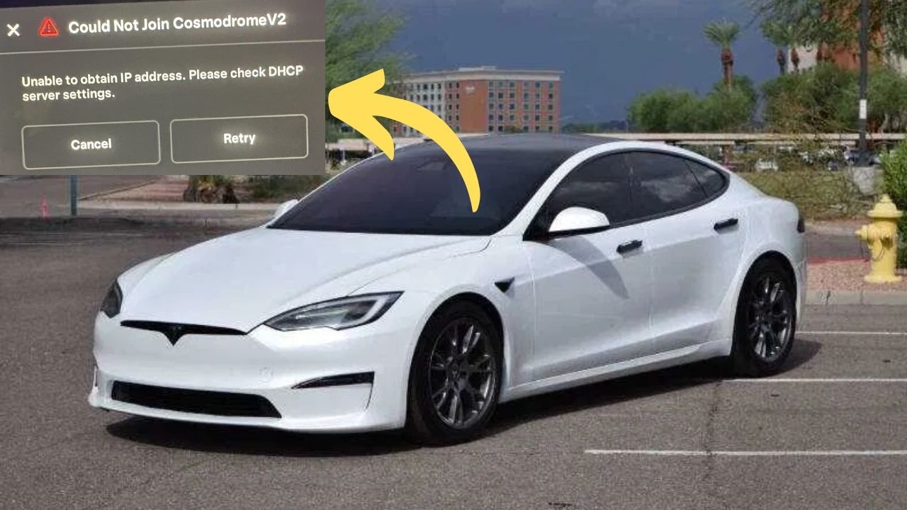 Tesla выдает предупреждение «Не удалось получить IP-адрес».