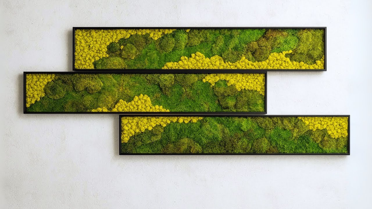 How to make a large moss wall art installation
