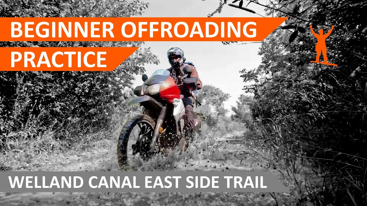 Beginner Off-Road Adventure on a KLR650 - Riding the Welland Canal East Side Trail