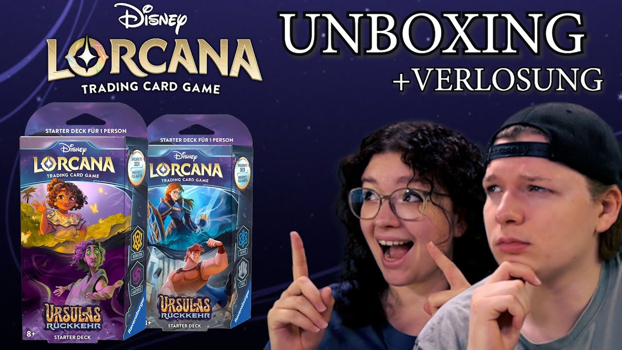Disney Lorcana Ursulas Rückkehr Starter Decks Opening deutsch | ursulas return unboxing | Trader