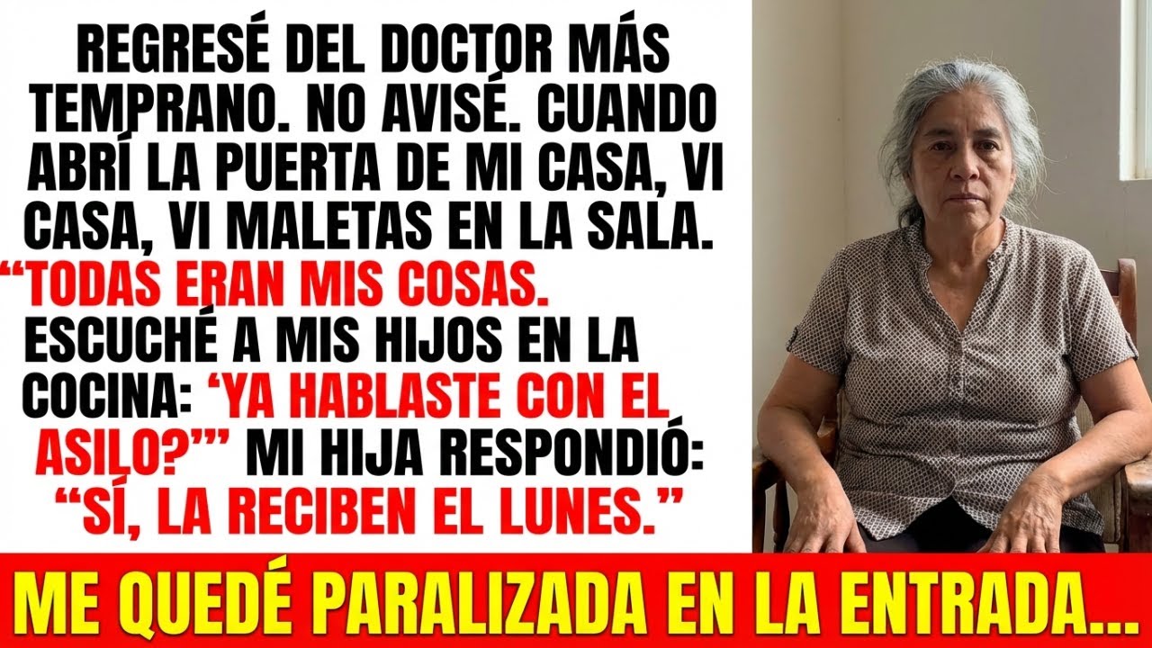 Regresé del doctor más temprano… y vi mis maletas en la sala…