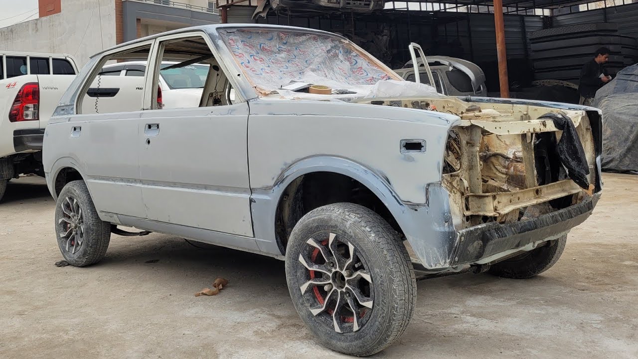 Ход работ по нанесению антикоррозийного покрытия и грунтовки на Suzuki FX