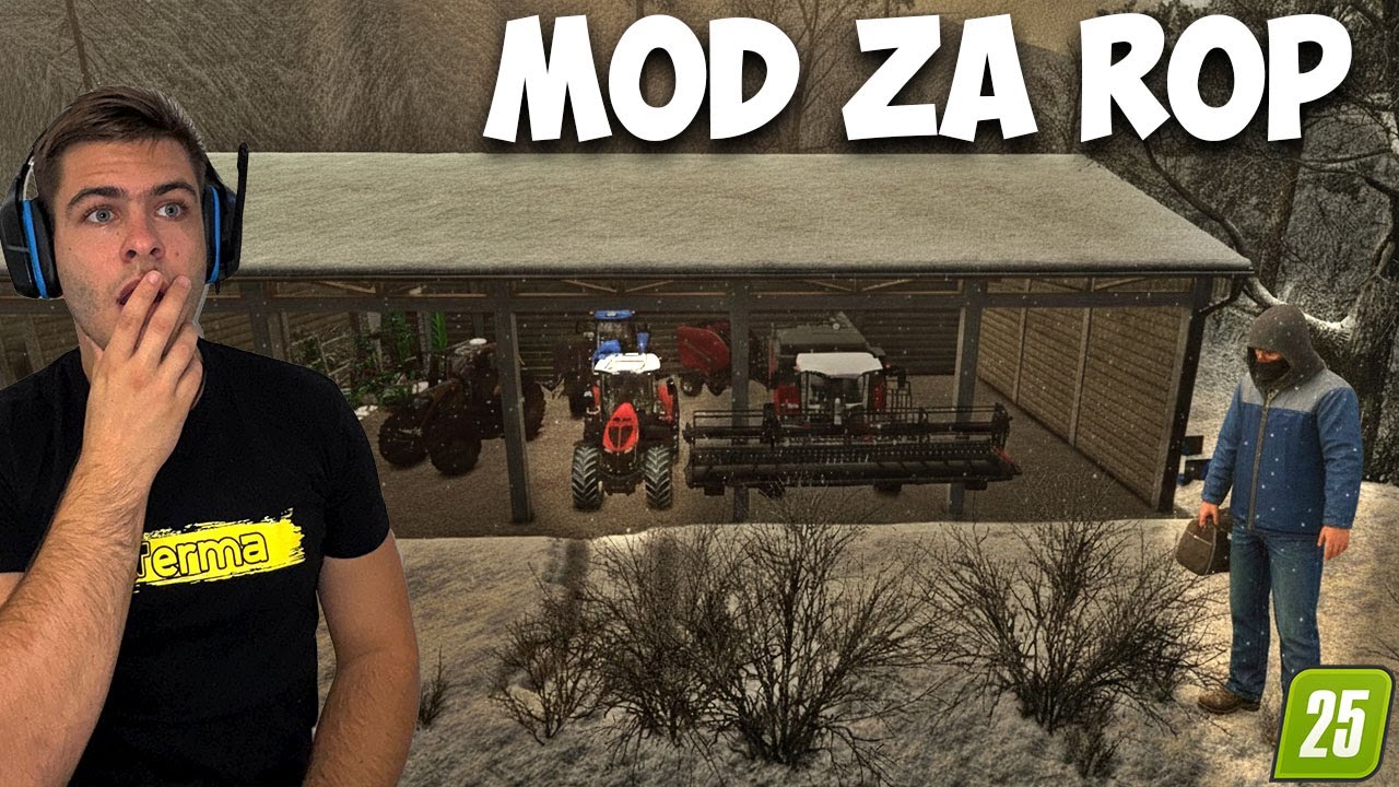 DODALI SMO MOD ZA ROP V NAŠ SERVER! (KMETIJA NAD PREPADOM #15) [FS25 SLO]