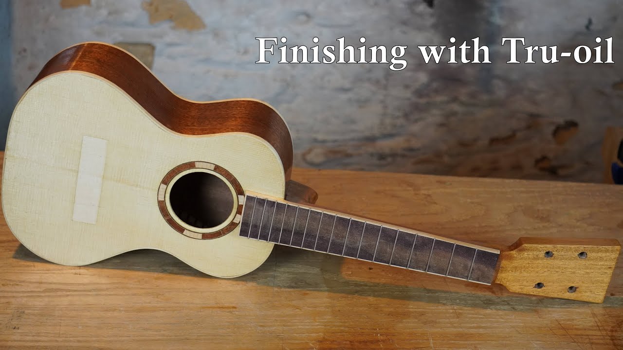 Finishing with Tru-oil - Tenor ukulele build