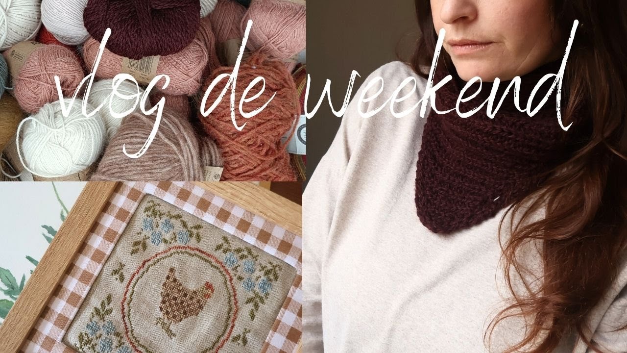 On trie mes tissus et mes laines , un nouveau bandana et ma poule Suzanne ! 