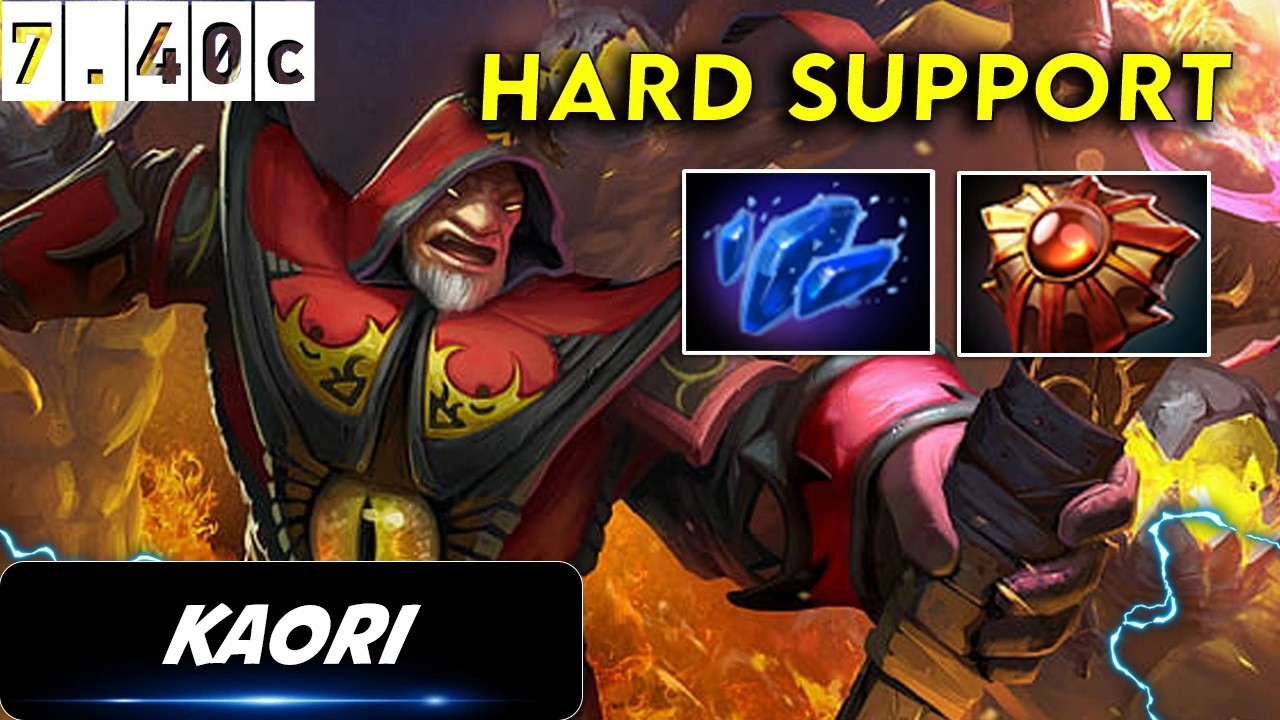 kaori Warlock Hard Support - Dota 2 Patch 7.40c Pro Player Full Gameplay