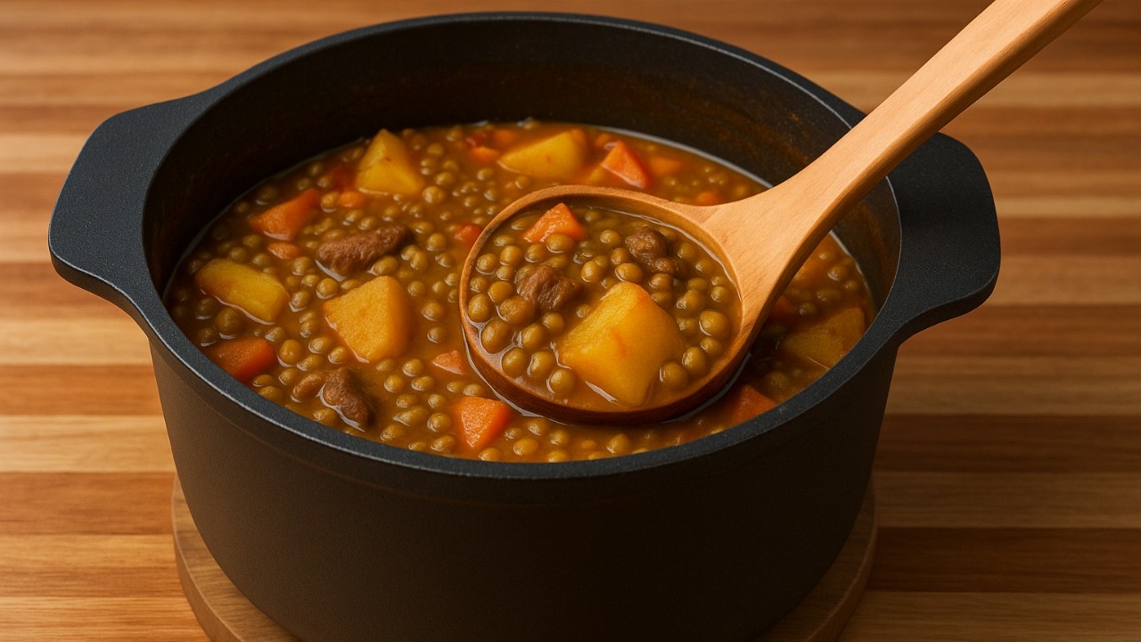 ¡Así se hace el guiso de lentejas más rico del mundo! 🌍 Fácil, casero y delicioso