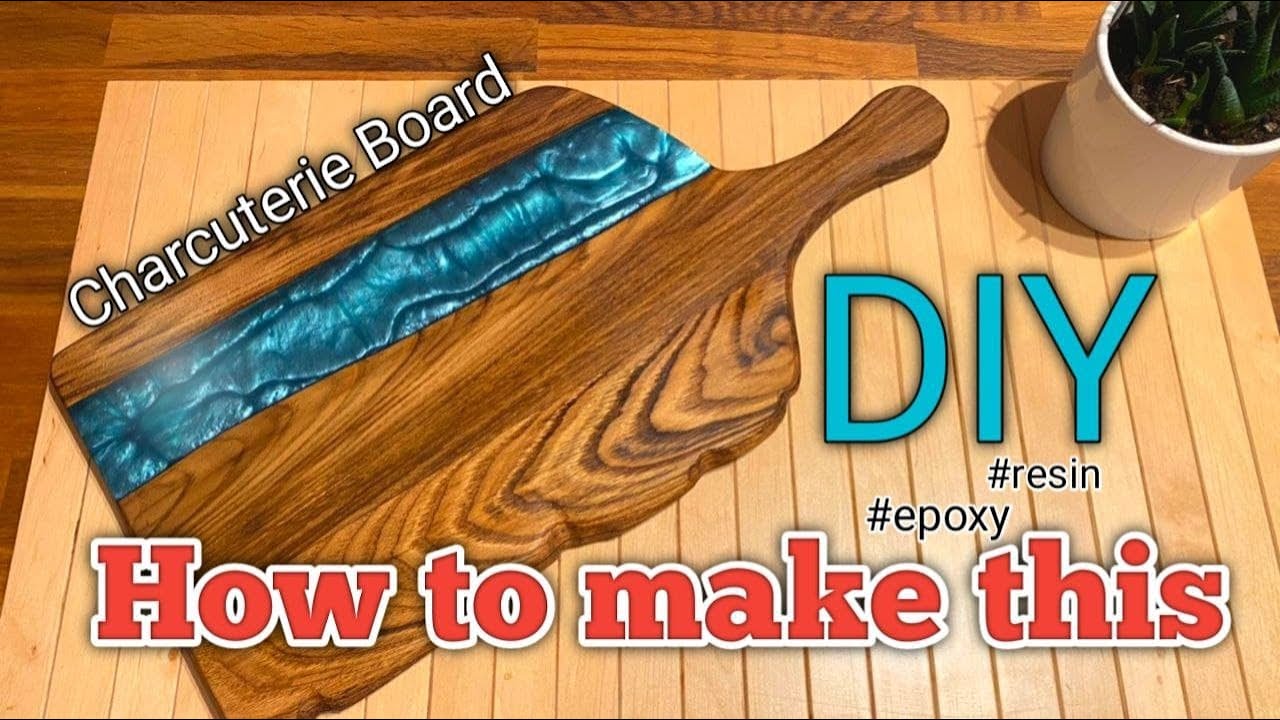 DIY , How To Make an EPOXY RESIN CHARCUTERIE BOARD