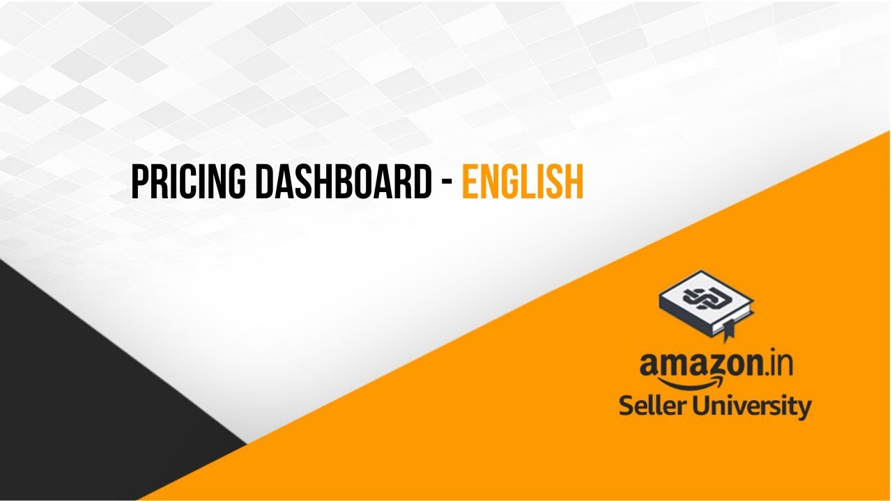 Intro to Pricing Dashboard on Amazon: A smart way to manage your prices | Pricing for Amazon sellers