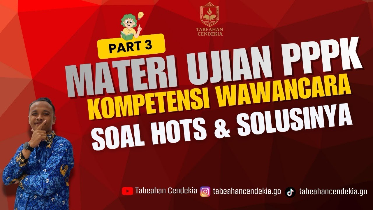 𝗙𝗢𝗞𝗨𝗦 𝗣𝗣𝗣𝗞 #𝟯| Hanya Empat Materi Pahami 🙄