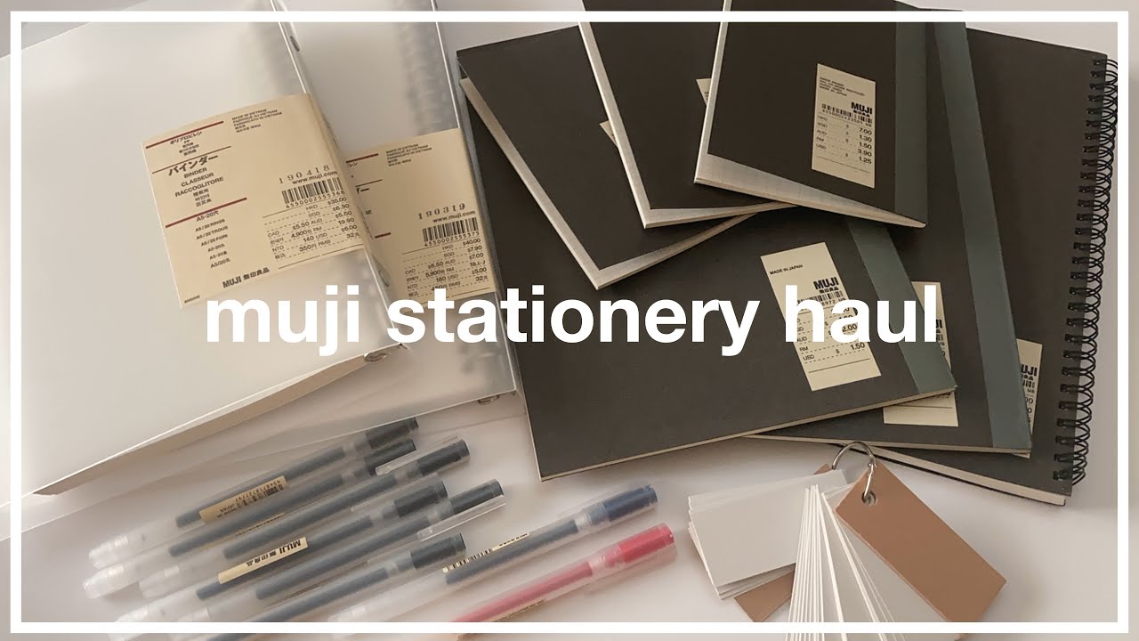 muji stationery haul
