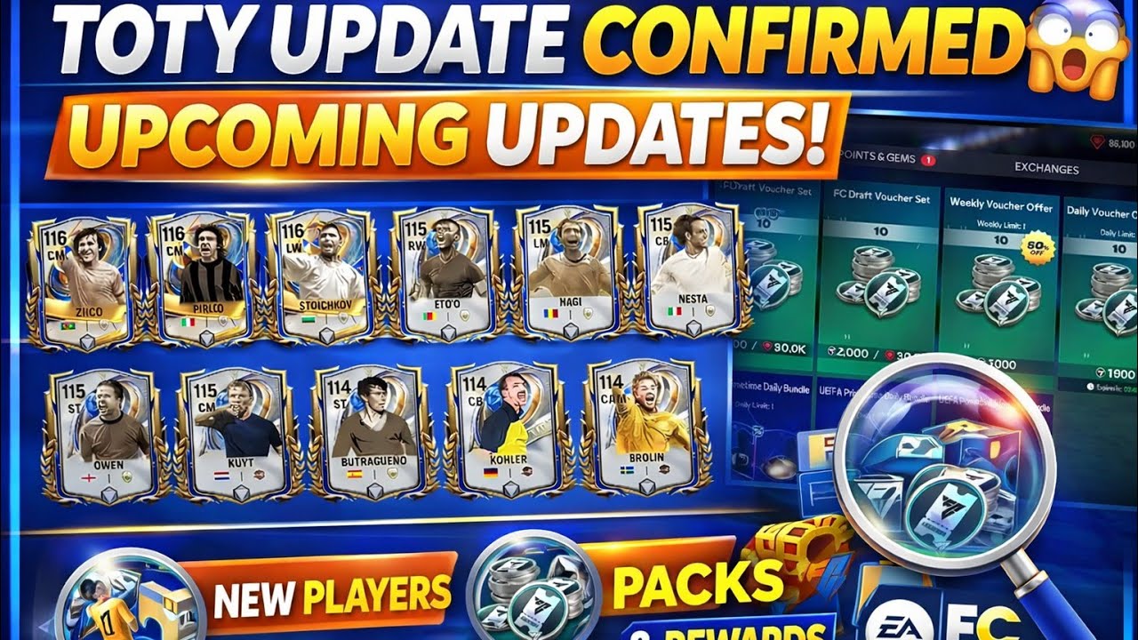 TOTY Upcoming Updates in FC Mobile 😱 New Icons, Packs & Events!
