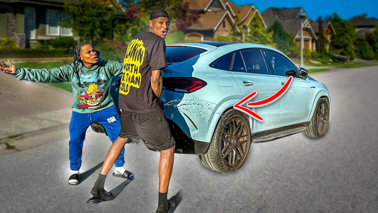 TAKING A LEAK ON JAZZ CAR…😬