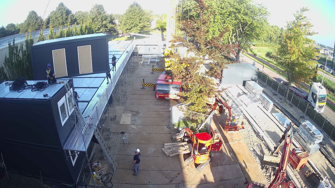 Timelapse uitbreiding opvanglocatie Strijen