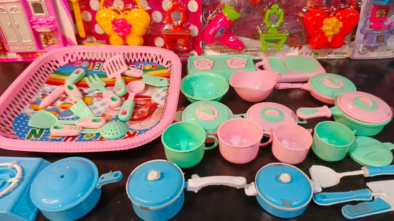 2 Minutes Satisfying with Unboxing Hello Kitty KITCHEN Set | Miniature KITCHEN Set Fun with Toy