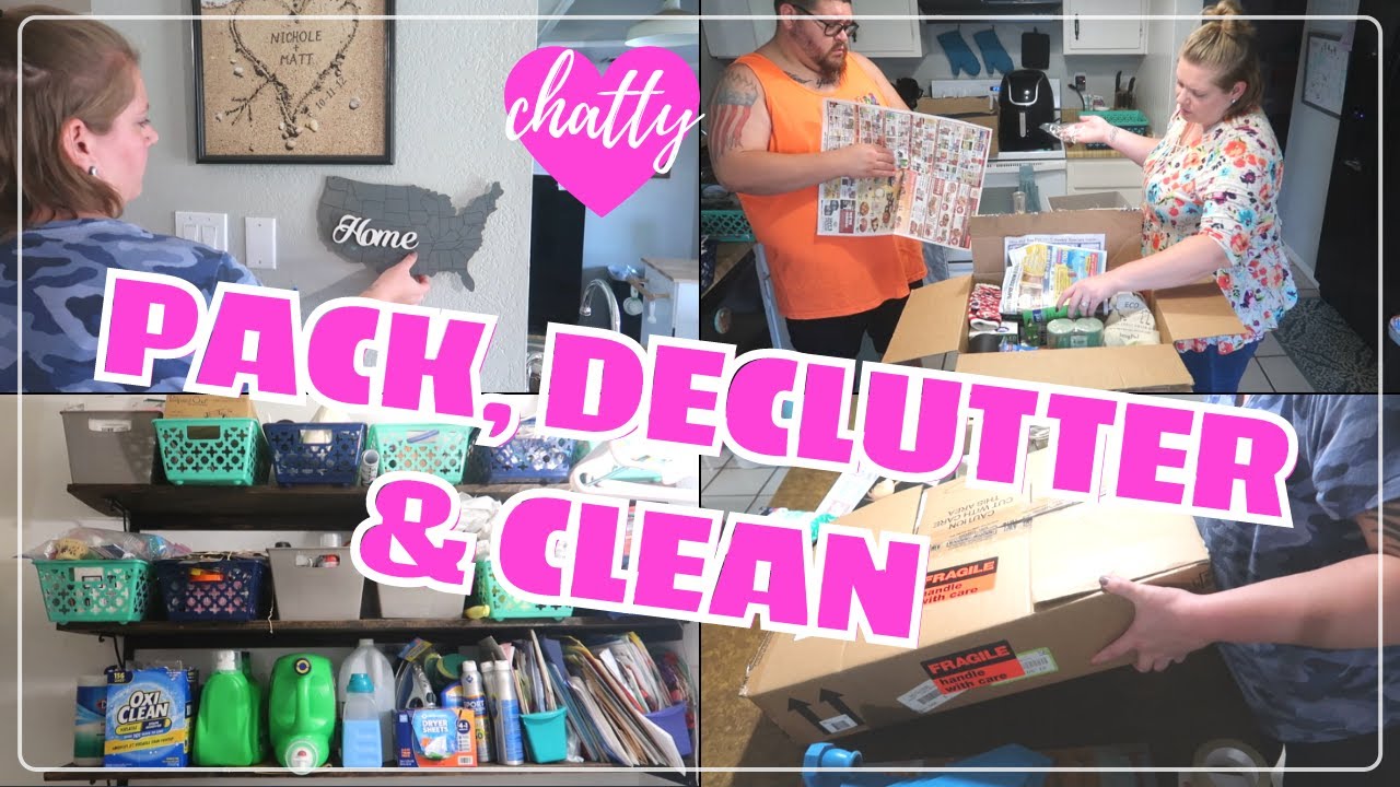 FINALLY PACKING MY HOUSE! Pack, Declutter, Clean : Life Update