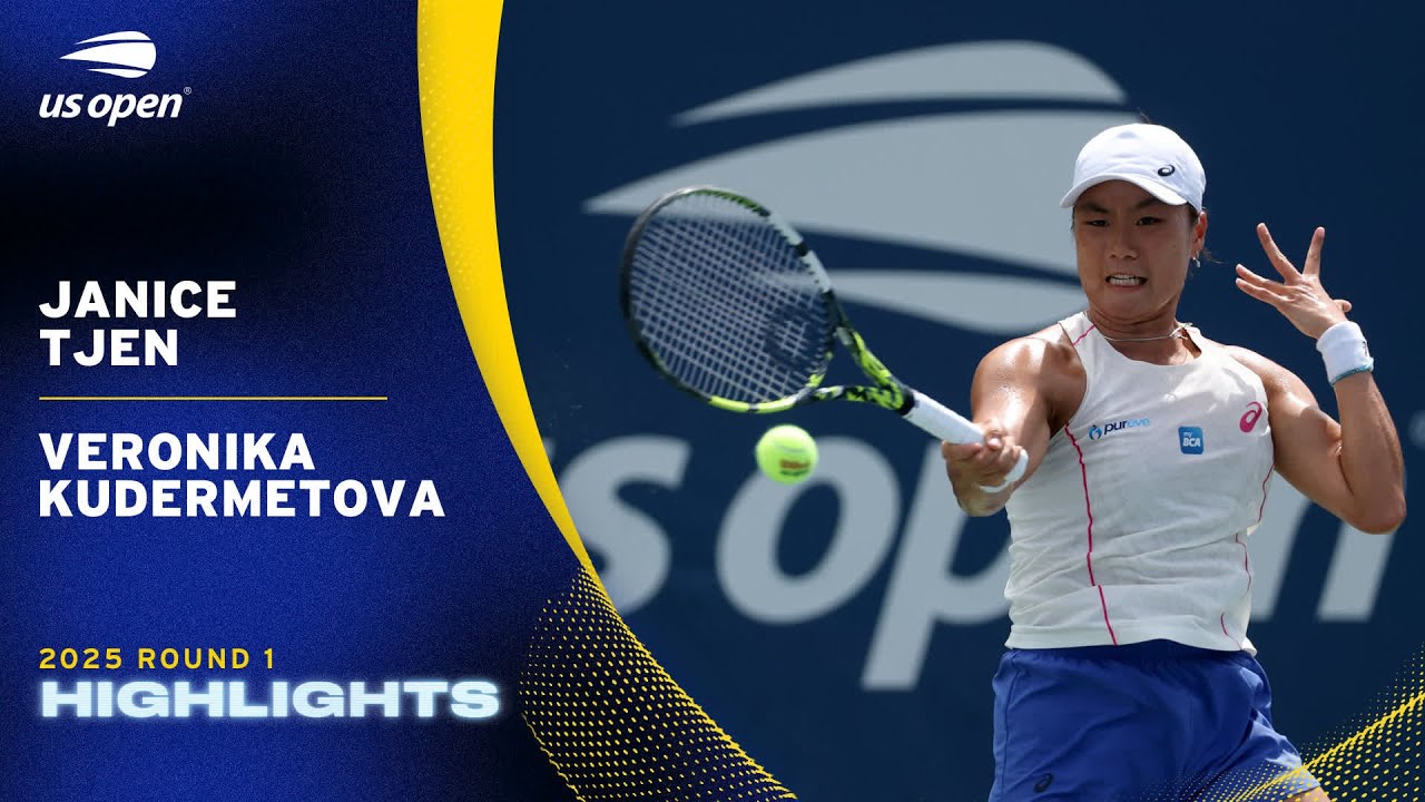 Janice Tjen vs. Veronika Kudermetova Highlights | 2025 US Open Round 1