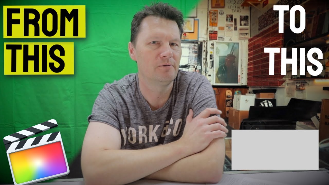 FCPX Green Screen Tutorial - for beginners! How To Use Keyer In Final Cut Pro X