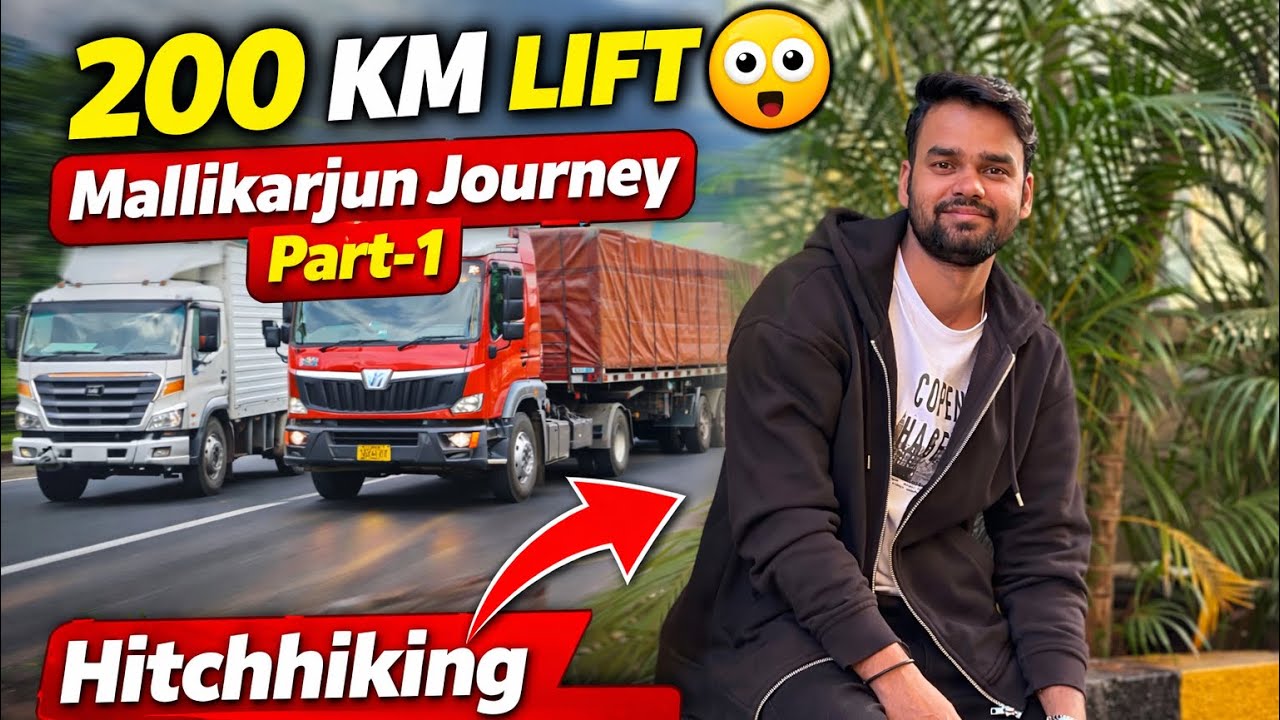 “Mallikarjun Jyotirlinga ke liye Hitchhiking 🚚 | Journey Start | Part 1”