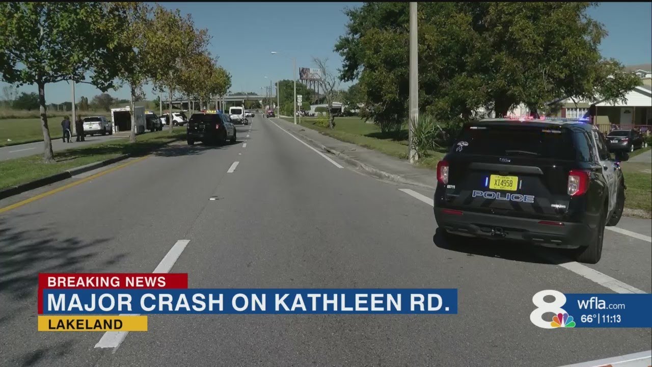 Deadly crash involving motorcycle shuts down part of Kathleen Road in Lakeland