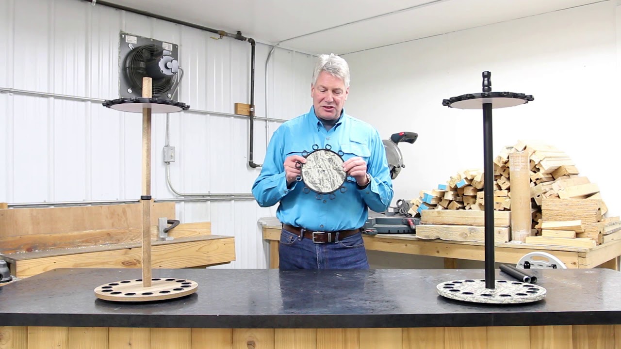 Round Fishing Rod Rack