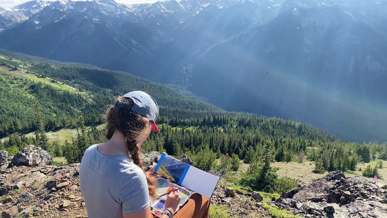 Plein Air Painting - Backpacking Olympic National Forest