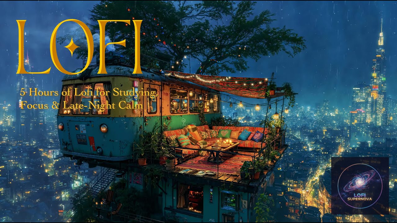 4* Hours of Lofi for Studying, Focus & Late-Night Calm