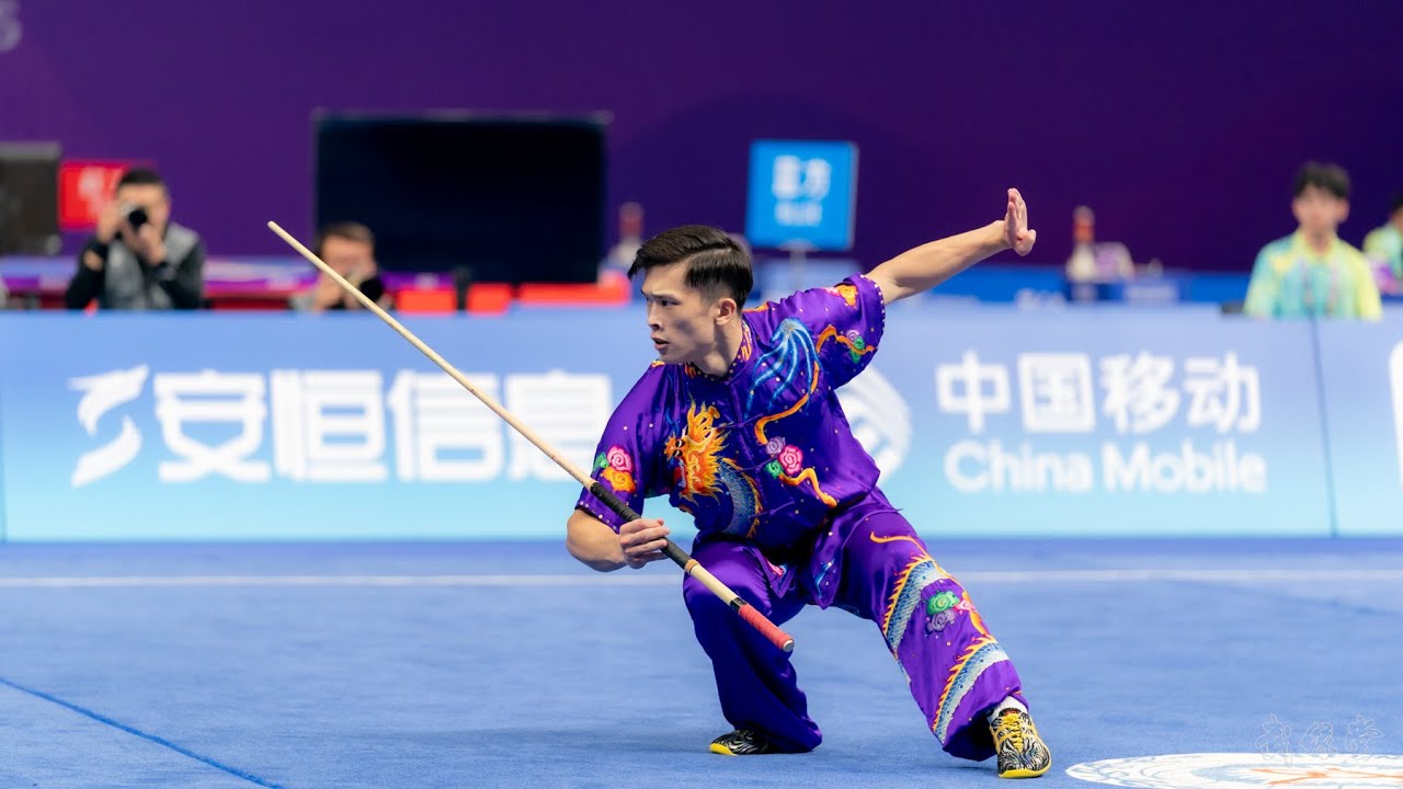 亚运会 男子棍术  2 SGP LIM Jowen Si Wei 9.743 第19届亚运会 19th Asian Games Men's GunShu 男子棍术