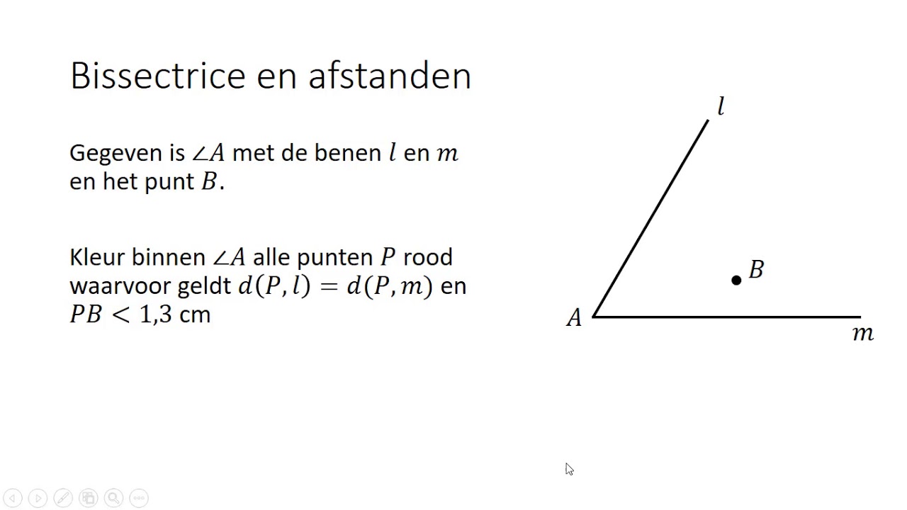 Bissectrice en afstanden (2 VWO)
