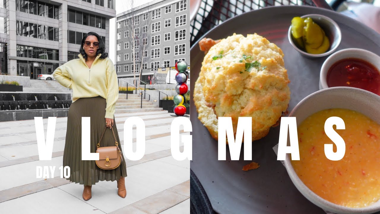 Come To Work With Me + New ATL Restaurant + Zara + Apple Store | Vlogmas Day 10