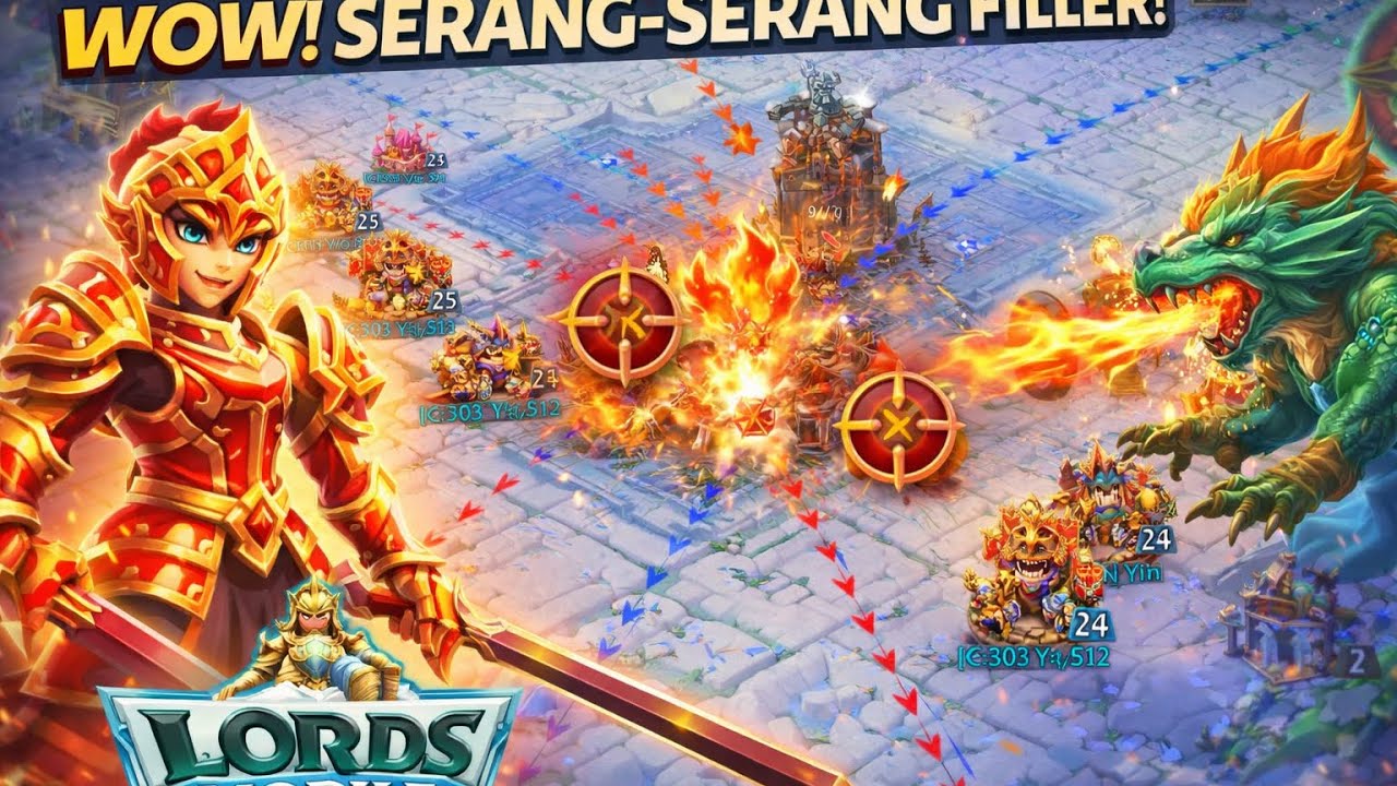 Wow war, kita sibuk serang serang filler #lordsmobile 