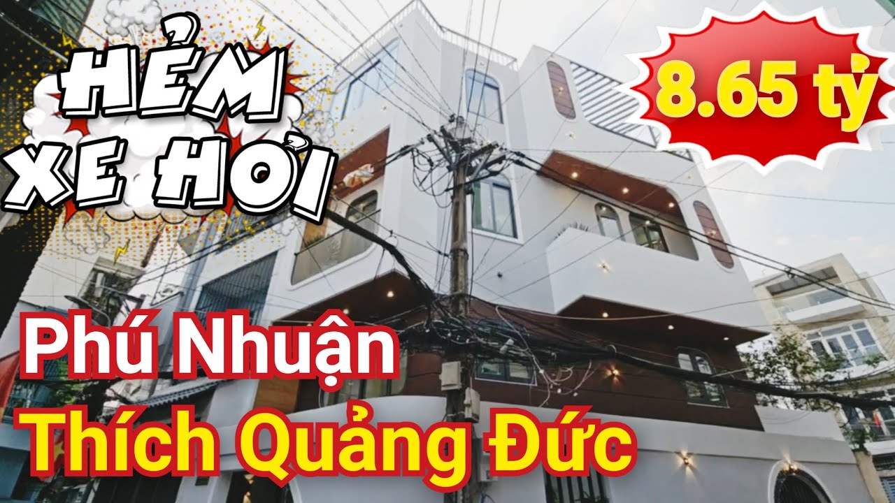 8.65 tỷ, Nhà mới căn góc thoáng, Hẻm xe hơi, Phú Nhuận #chinhnhadat 
