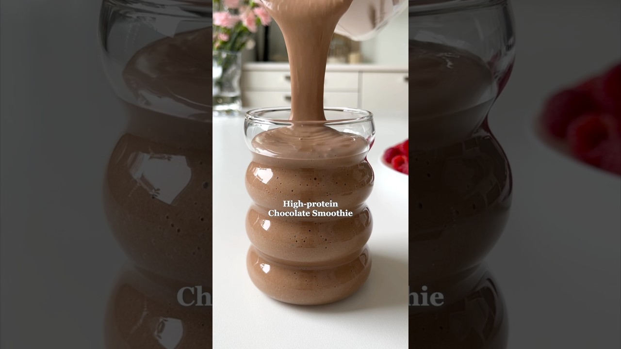 High-protein Chocolate Smoothie😍 