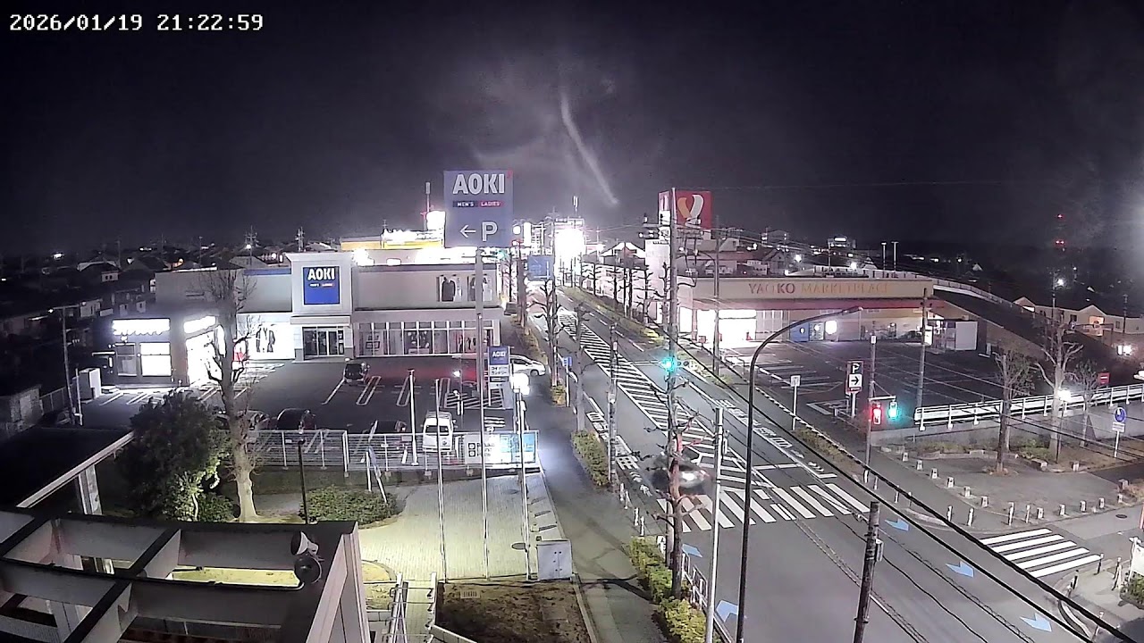 千葉県千葉市緑区おゆみ野中央バザール通りライブカメラ Chiba Chibashi Live camera.world.cam