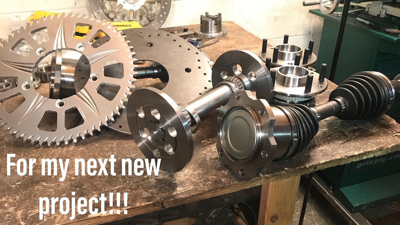 making a dune buggy CV rear axle setup part 1