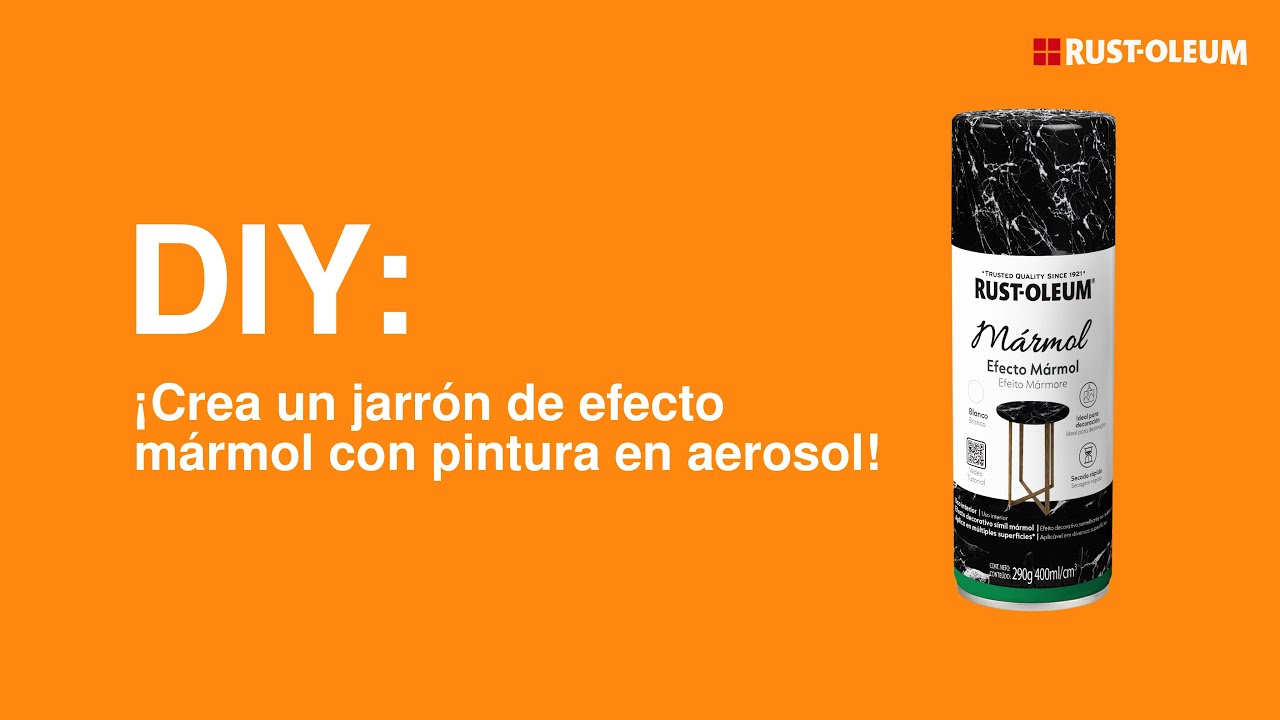 DIY: ¡Crea un jarrón de efecto mármol con pintura en aerosol!