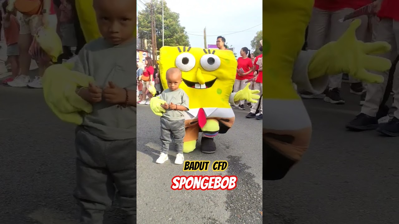 Ketemu Badut SpongeBob Lucu di CFD #badutlucu #cfd #badut