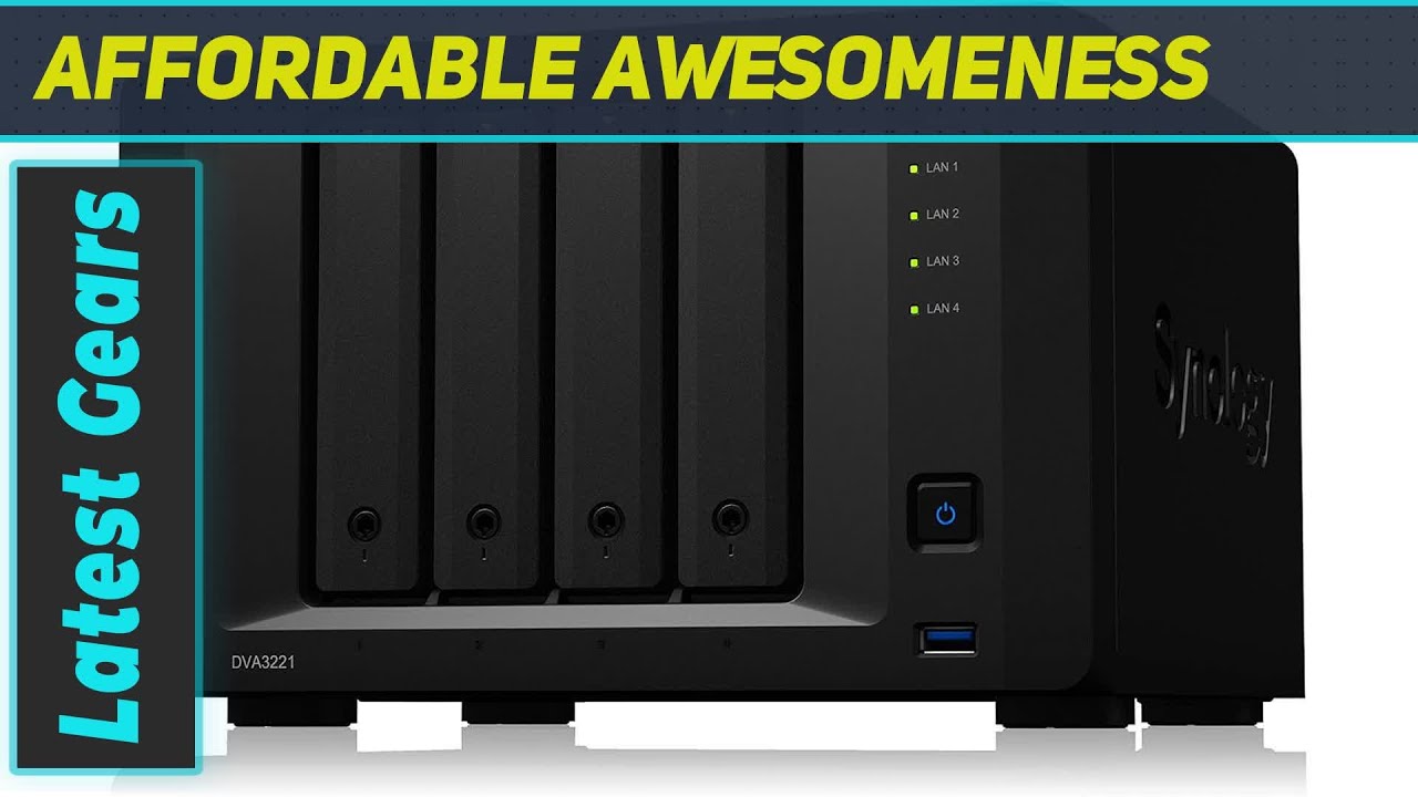 Synology 4 Bay DVA Deep Learning Video Analytics DVA3221 (Diskless) - Enhance Security with