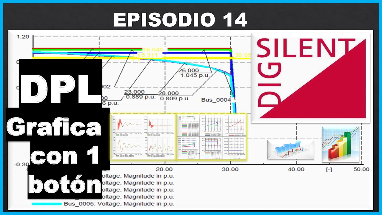 14.✅Programación en DIgSILENT [DPL] |Crear graficas en digsilent con dpl  y curvas P-V con dpl⚡👍