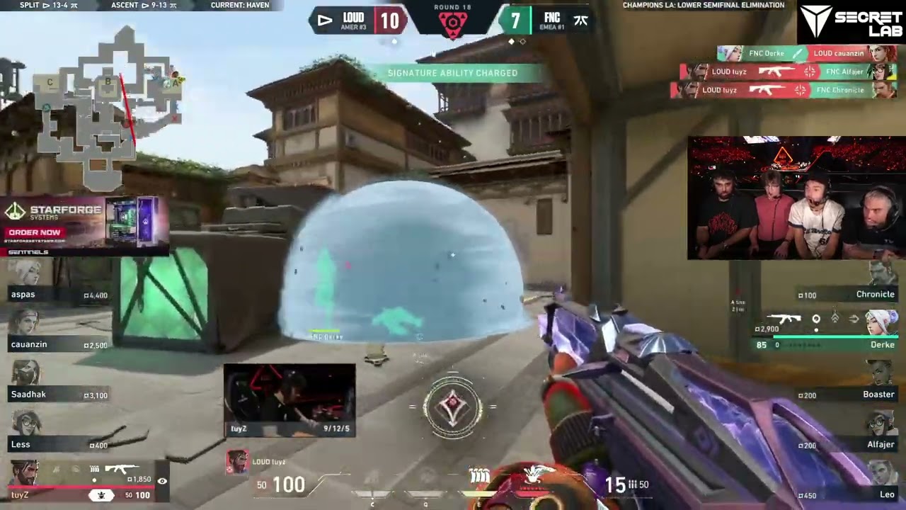 Tarik react to Loud Tuyz taunting Fnatic after a 1v3 clutch.